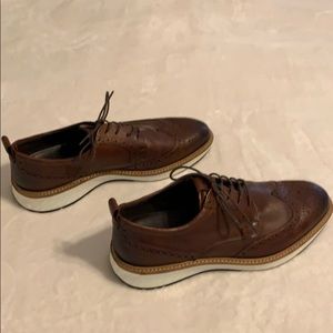 Ecco ST1 Hybrid Leather Shoes - 10 - Brown